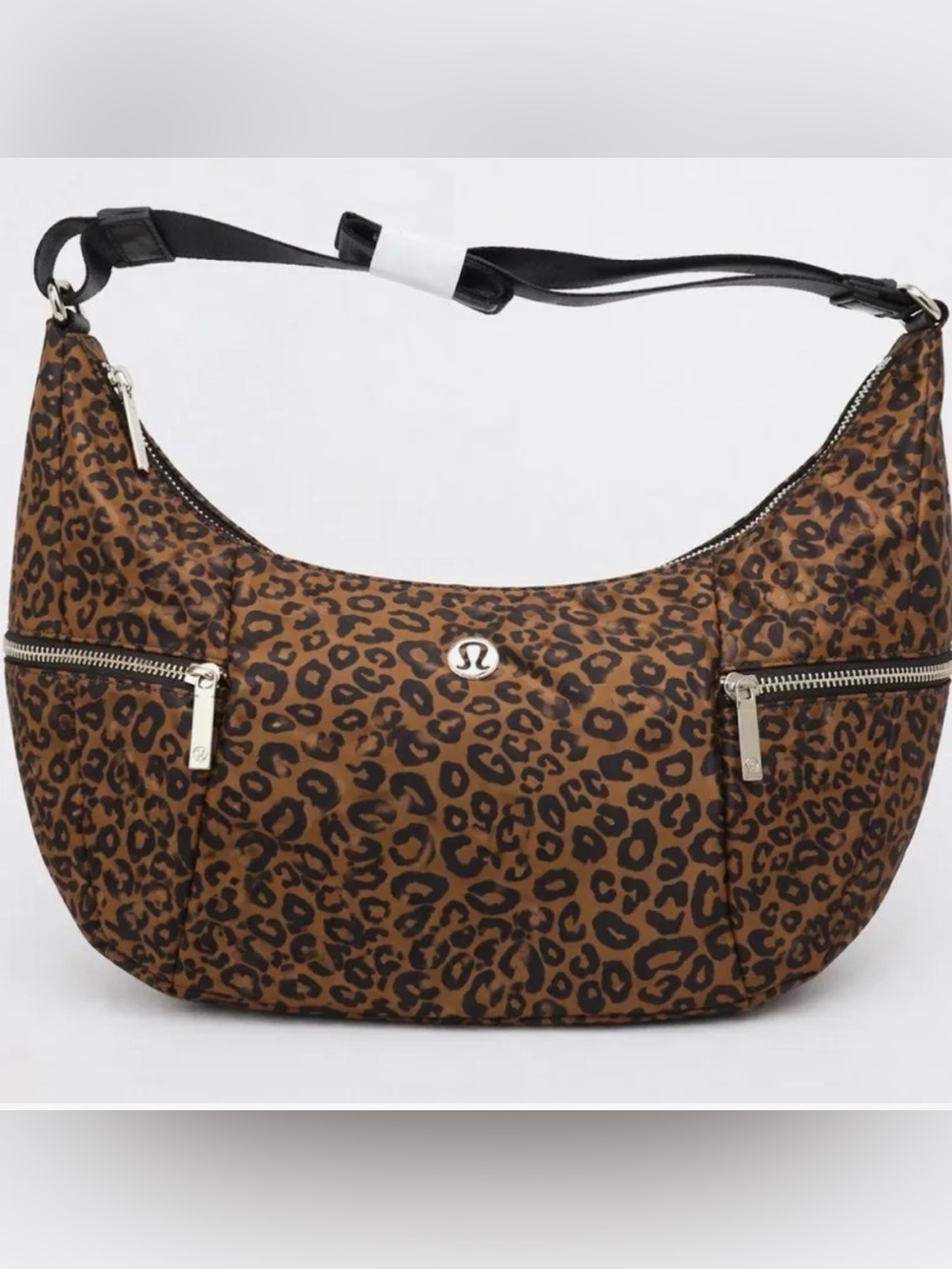 Lululemon Leopard Print Shoulder Bag in Brown/Black 6L - Picture 2 of 2